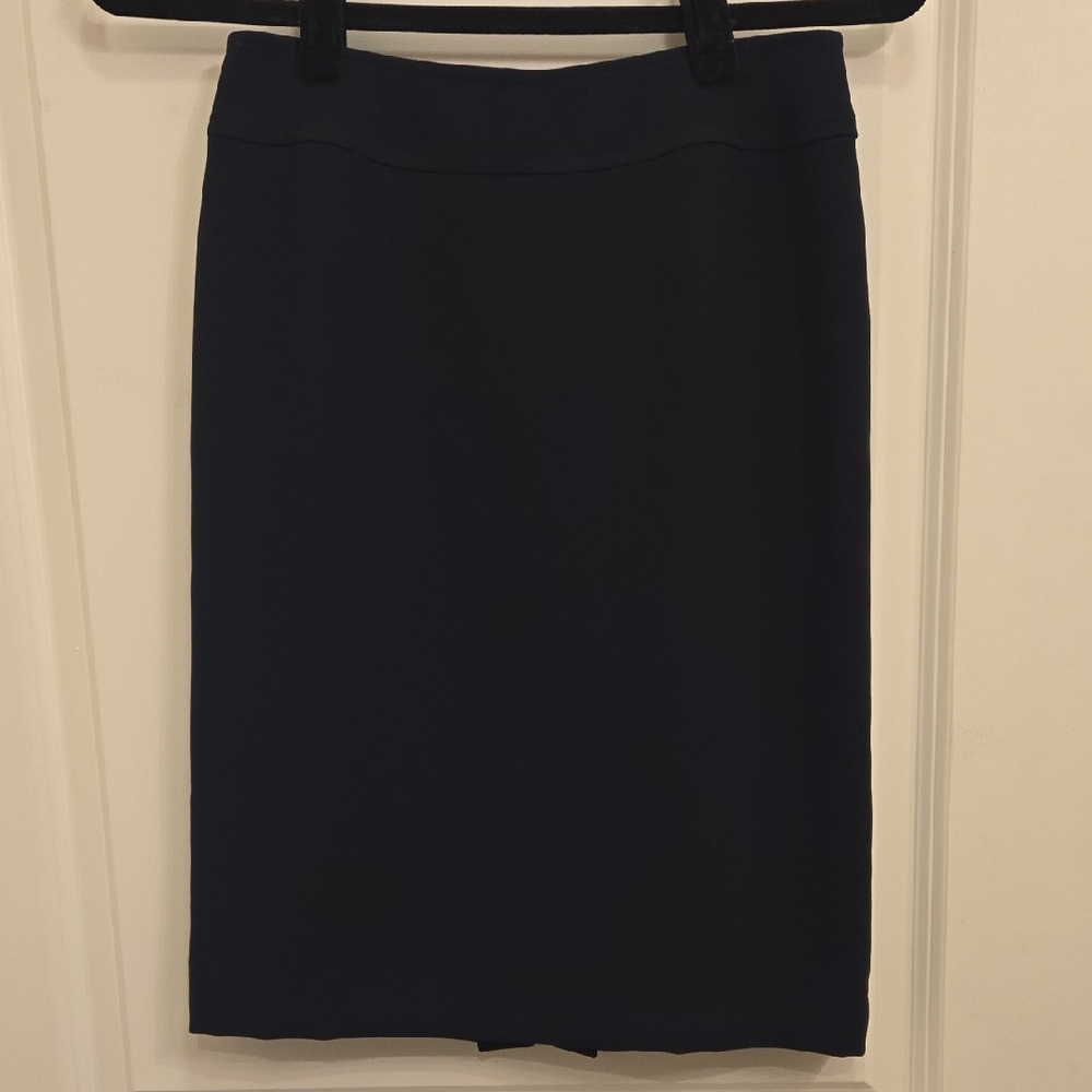 Navy Pencil Skirt